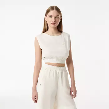 Женская лёгкая рубашка Lacoste из смеси льна
