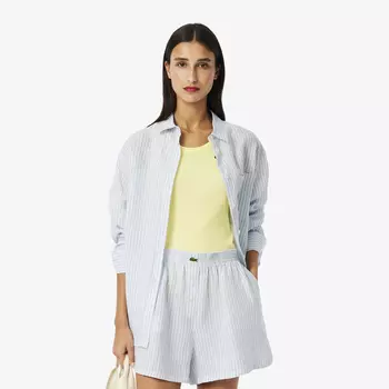 Женская рубашка Lacoste из льна