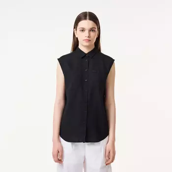 Женская рубашка Lacoste из льна и тенселя