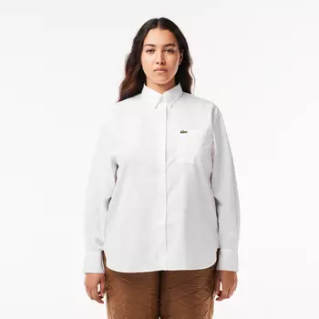 Женская рубашка Lacoste Oversized с нагрудным карманом