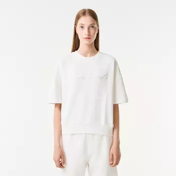 Женская толстовка Lacoste Loose Fit с коротким рукавом
