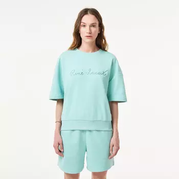 Женская толстовка Lacoste Loose Fit с коротким рукавом
