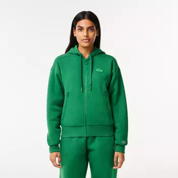 Женская толстовка Lacoste из смеси органического хлопка с флисом