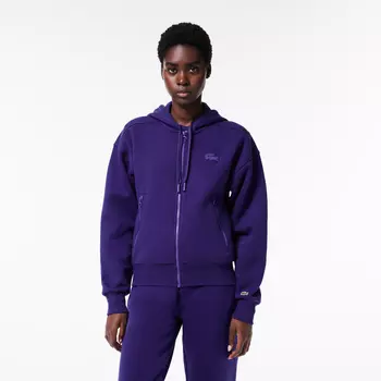Женская толстовка Lacoste из смеси органического хлопка с флисом