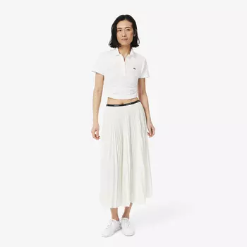 Длинная плиссированная юбка Lacoste с эластичной талией