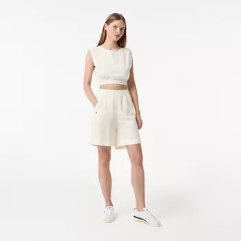 Женские шорты Lacoste из смеси льна