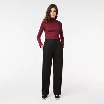Женские брюки Lacoste из смеси шерсти и вискозы