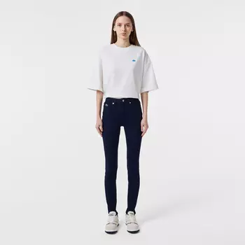 Женские джинсы с высокой талией Lacoste skinny Fit