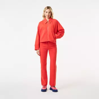 Женские прямые джинсы Lacoste из экологиески чистого хлопка