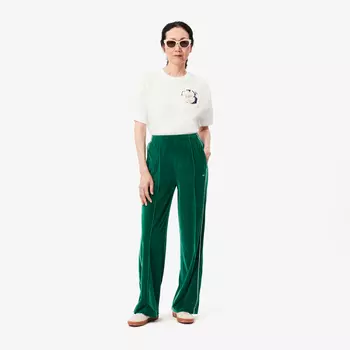 Женские велюровые брюки Lacoste