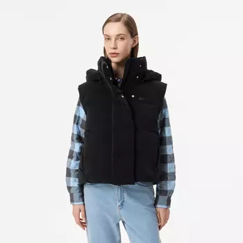 Женский короткий пуховик Lacoste с длинным рукавом