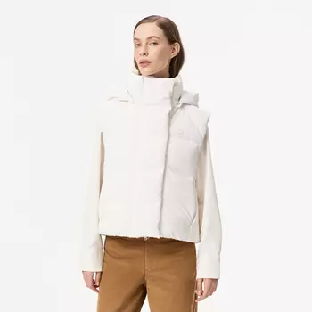 Женский короткий пуховик Lacoste с длинным рукавом