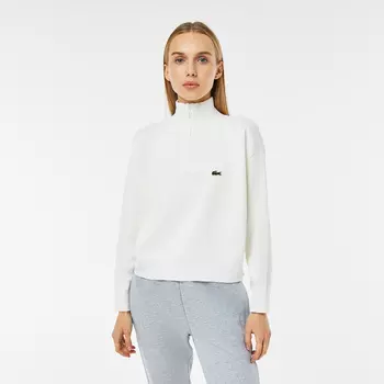 Женский свитер Lacoste Relaxed Fit на молнии