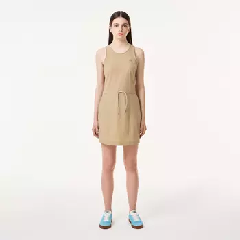 Женское платье Lacoste с поясом без рукавов