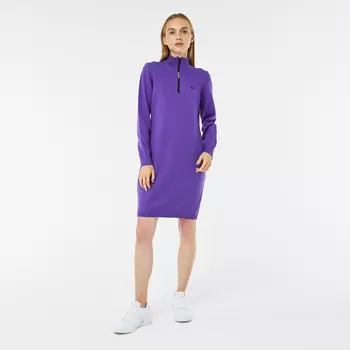 Женское платье Lacoste с длинным рукавом на молнии