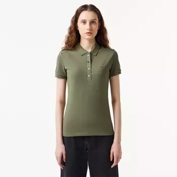Женское поло Lacoste Slim Fit из эластичного хлопка