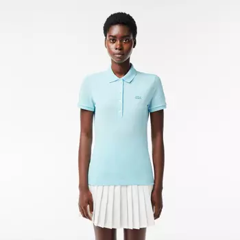 Женское поло Lacoste Slim Fit из эластичного хлопка