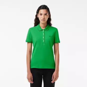 Женское поло Lacoste Slim Fit из эластичного хлопка
