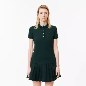 Женское поло Lacoste Slim Fit из эластичного хлопка