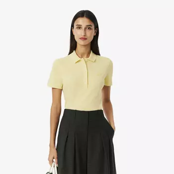 Женское поло Lacoste Slim Fit из эластичного хлопка