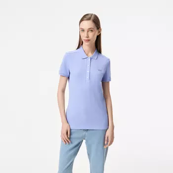 Женское поло Lacoste Slim Fit из эластичного хлопка