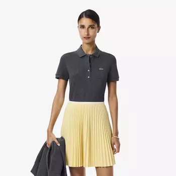 Женское поло Lacoste Slim Fit из эластичного хлопка