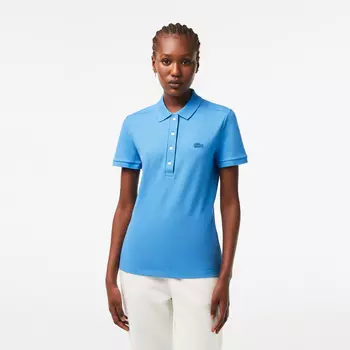 Женское поло Lacoste Slim Fit из эластичного хлопка