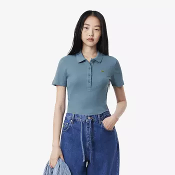 Женское поло Lacoste Slim Fit из органического хлопка