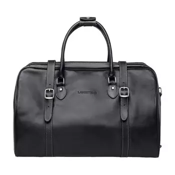 Дорожная кожаная сумка Sandford Black