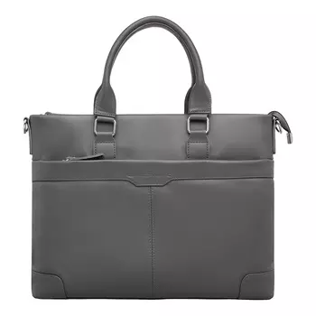 Кожаная деловая сумка Gilroy Grey