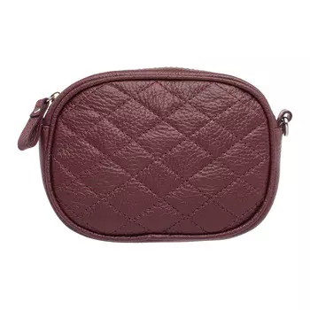 Кожаная сумка на пояс Glen Burgundy