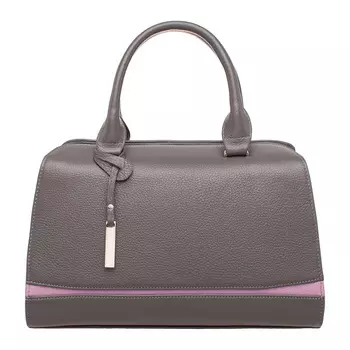 Женская кожаная сумка Emra Dark Grey/Lilac