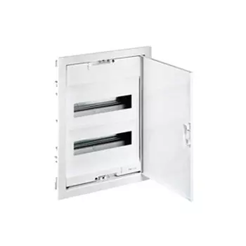001413 Щит встраиваемый Nedbox - со скругленной дверью белой RAL 9010 - 3 рейки - 36+6 модулей Nedbox Legrand