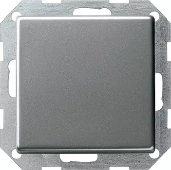 012620 Клавишный выключатель с самовозвратом 10А/250В в сборе Сталь Gira E22