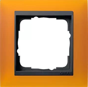 021114 Рамка Event Янтарный / Черный 1-постовая Gira