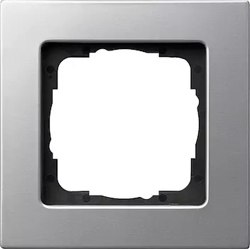 0211203 Рамка E22 Алюминий 1-постовая Gira