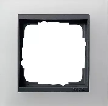 021124 Рамка Event Белый / Черный 1-постовая Gira