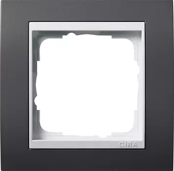 0211328 Рамка Event Черный / Белый 1-постовая Gira