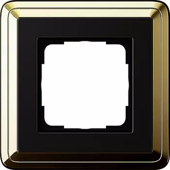 0211632 Рамка Classix Латунь / Черный 1-постовая Gira
