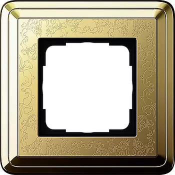0211671 Рамка Classix Art Латунь 1-постовая Gira
