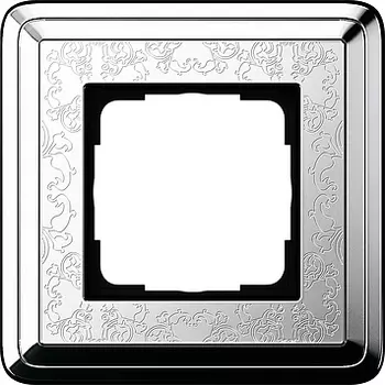 0211681 Рамка Classix Art Хром 1-постовая Gira