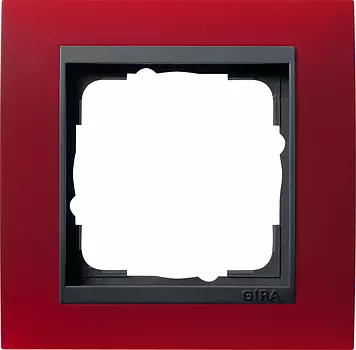 021188 Рамка Event Красный / Черный 1-постовая Gira