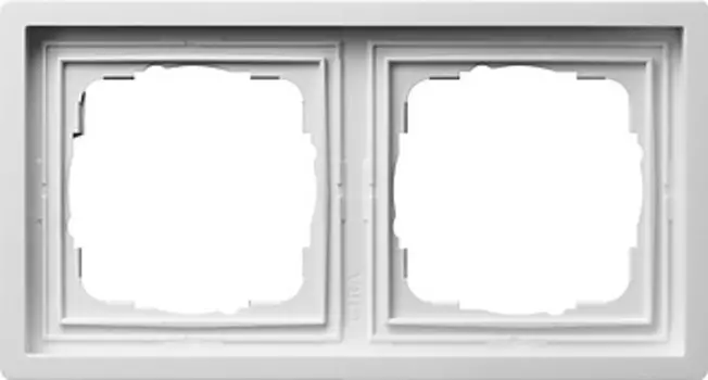 0212112 Рамка F100 Белый 2-постовая Gira