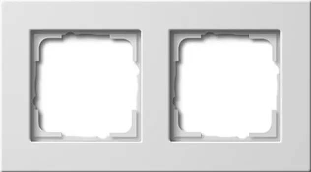 0212201 Рамка E22 Белый 2-постовая Gira