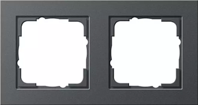 021223 Рамка E2 Антрацит 2-постовая Gira