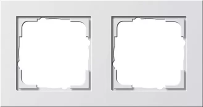 021229 Рамка E2 Белый глянец 2-постовая Gira