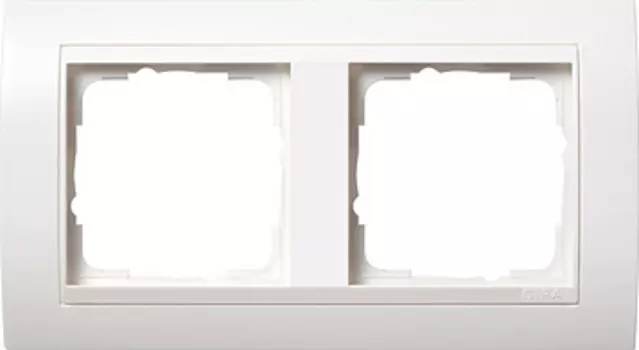 0212327 Рамка Event Белый матовый 2-постовая Gira