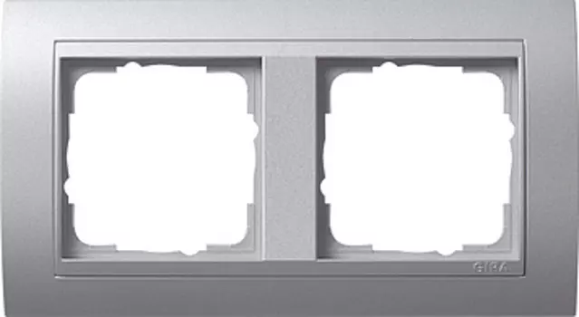 021236 Рамка Event Алюминий 2-постовая Gira