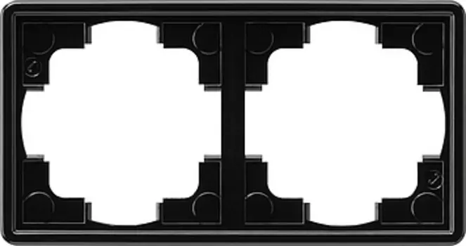 021247 Рамка S-color Черный 2-постовая Gira