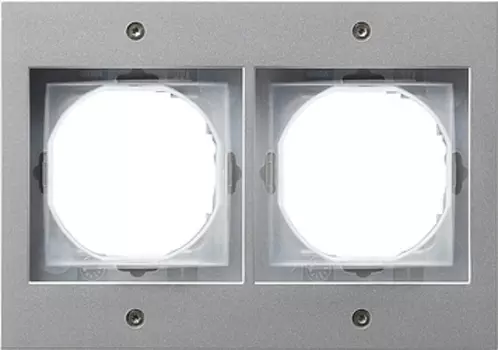 021265 Рамка TX44 Алюминий 2-постовая Gira